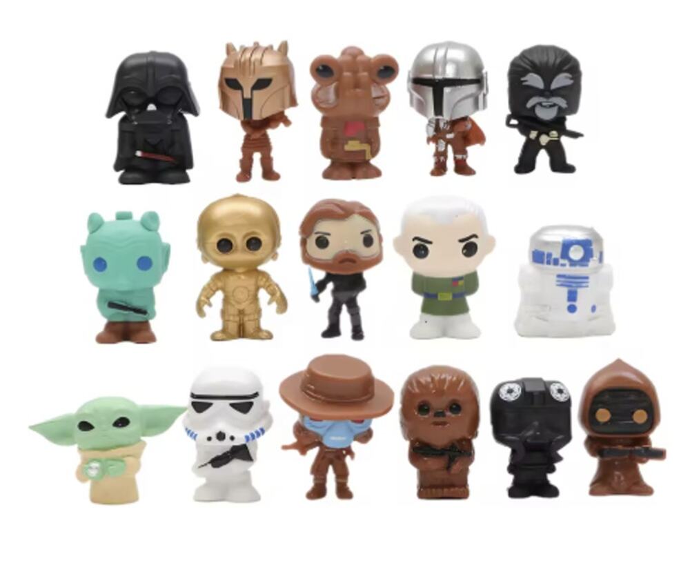 Star Wars 16 Piece Action Figure Play Set, 1.5 inches Each, New